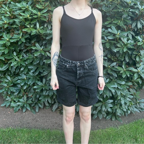 Forever 21 Pants - Forever 21 Black Acid Wash Denim Shorts